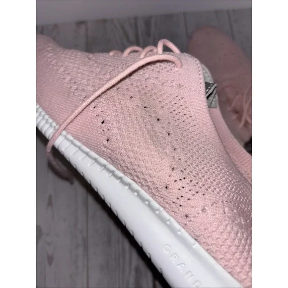 Cole Haan Women's 2 Zerogrand Knit Pink Wingtip Shoes, W10584 Sz 10B Stains - Picture 9 of 10